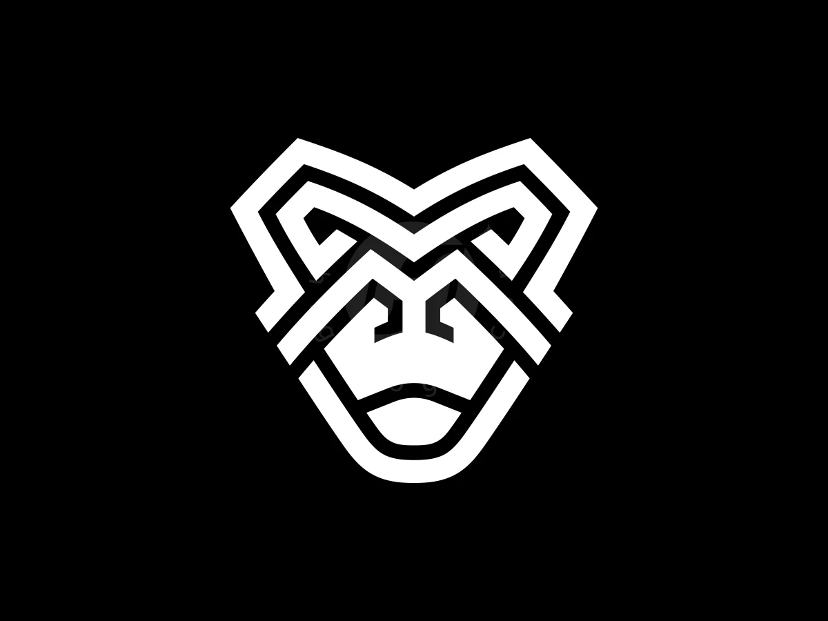 Abstract Geometry Gorilla Face Logo - Animal Logo design by Aira for sale on Highlogo