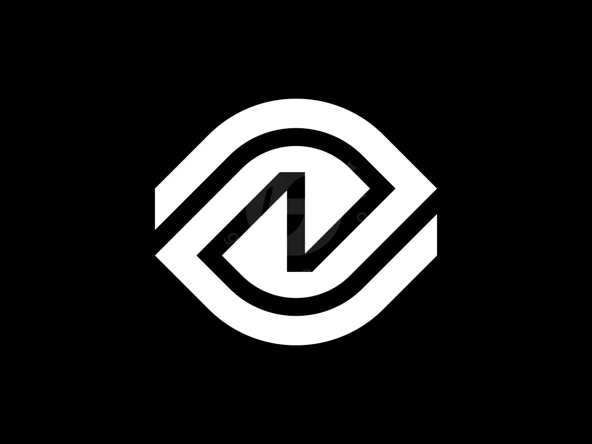 Letter N Optical Eye Logo - preview 1