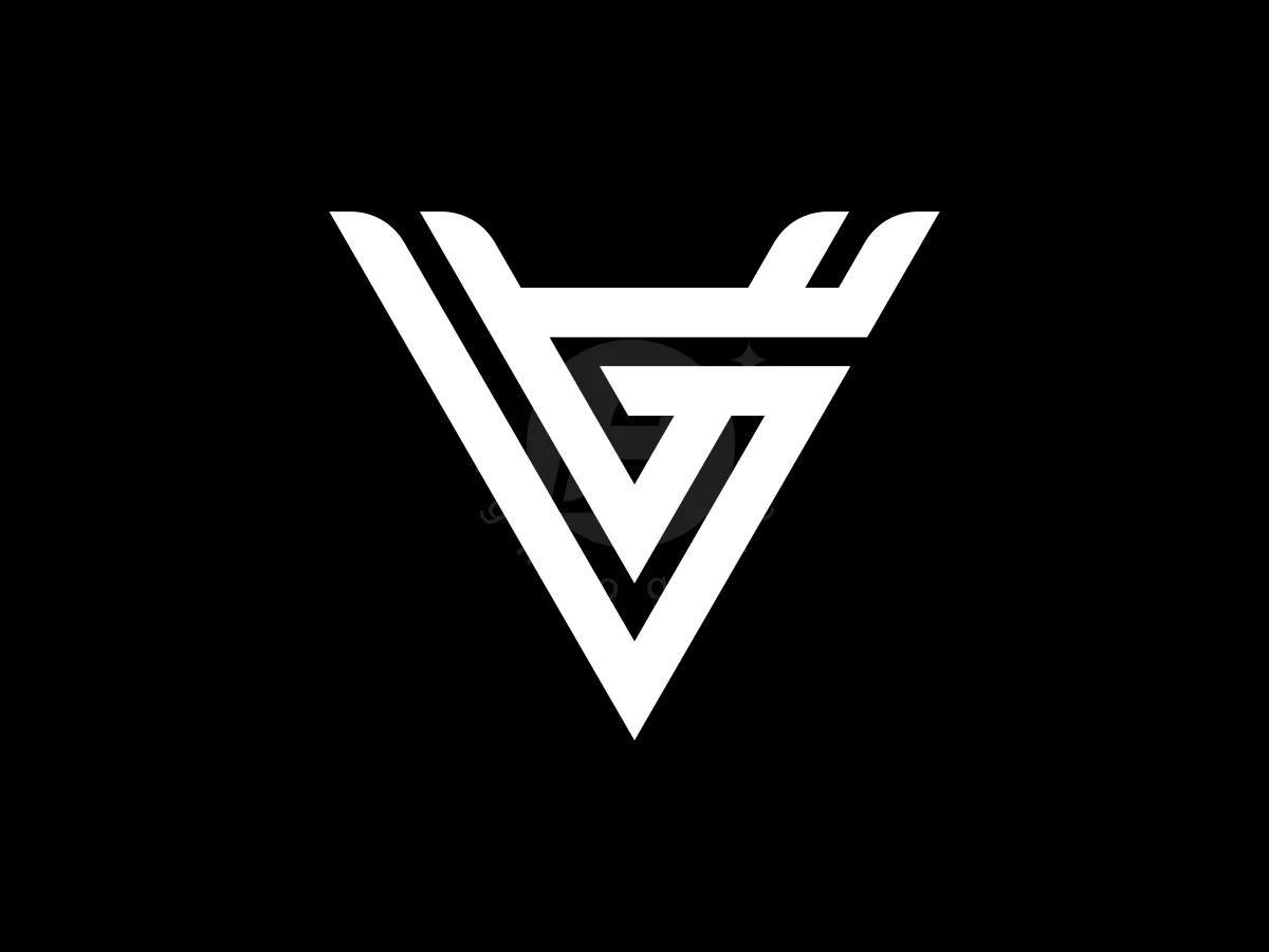 Modern VG GV Letter Logo - preview 1
