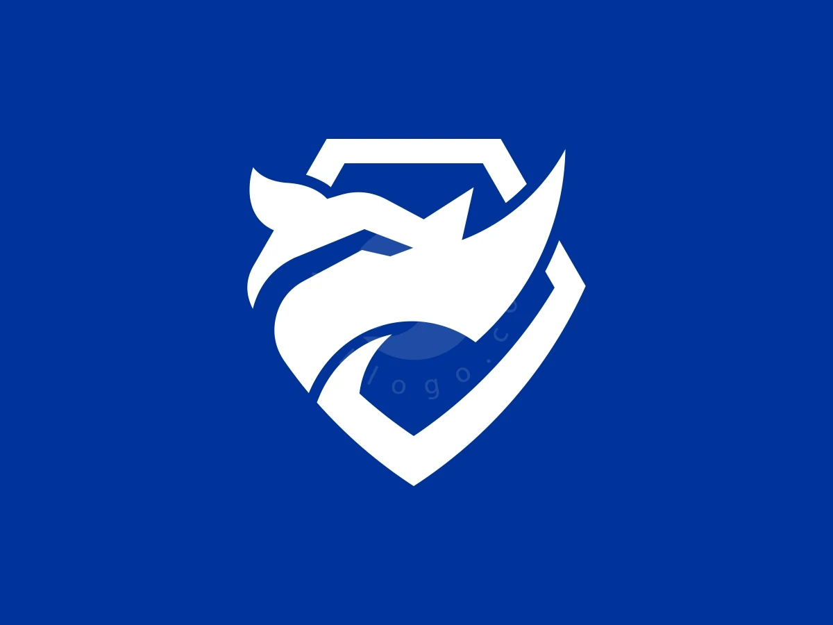 Modern Rhino Security Shield Logo - preview 1