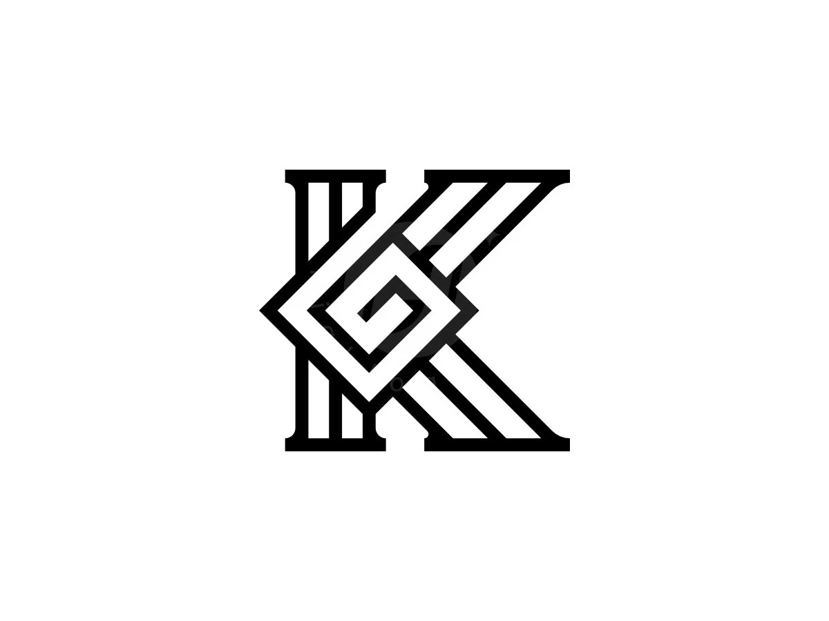 Elegant Letter K Labyrinth Logo - Logo Logo design by Rendy Pratama for sale on Highlogo