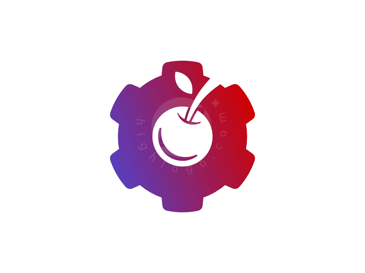 Modern Fresh Cherry Gear Logo - Food Logo design by Andhikart for sale on Highlogo