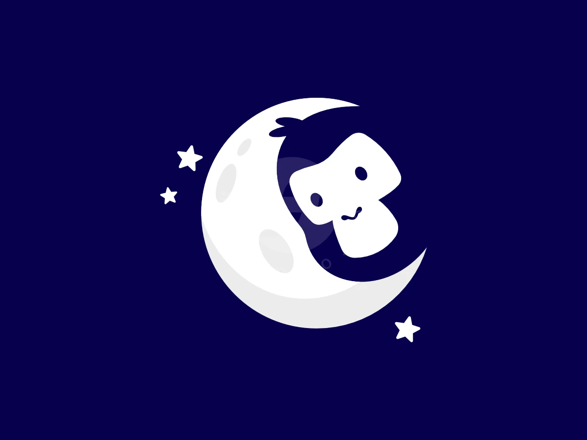 Cute Moonkey Logo - Animal Logo design by Andhikart for sale on Highlogo
