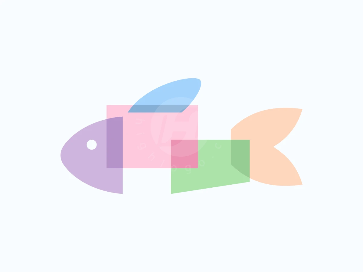 Cute Colorful Fish Logo - Animal Logo design by Andhikart for sale on Highlogo