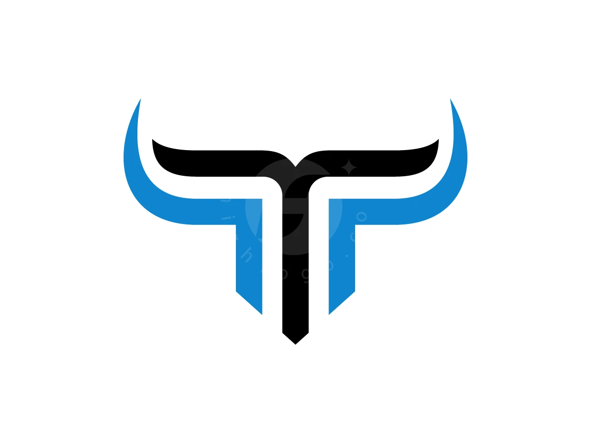 T Letter Modern Head Bull Logo - Animal Logo design by ArizalArsyad for sale on Highlogo