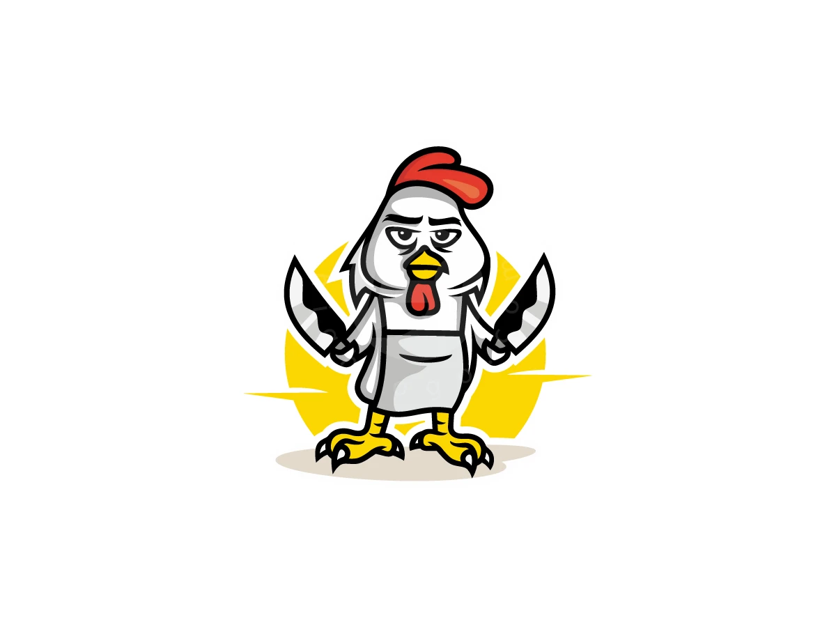 Fun Cartoon Chicken Chef Logo - Food Logo design by ArizalArsyad for sale on Highlogo
