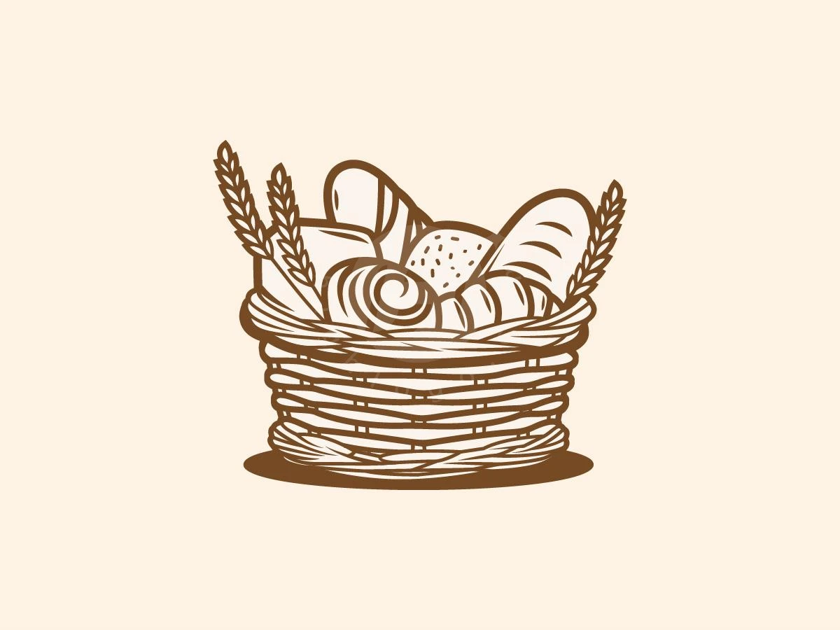 Bakery Basket Classic Vintage Logo - Food Logo design by ArizalArsyad for sale on Highlogo