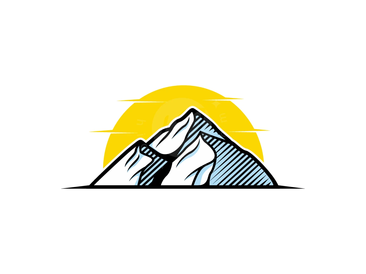 Vintage Classic Ice Mountain Logo - Travel Logo design by ArizalArsyad for sale on Highlogo