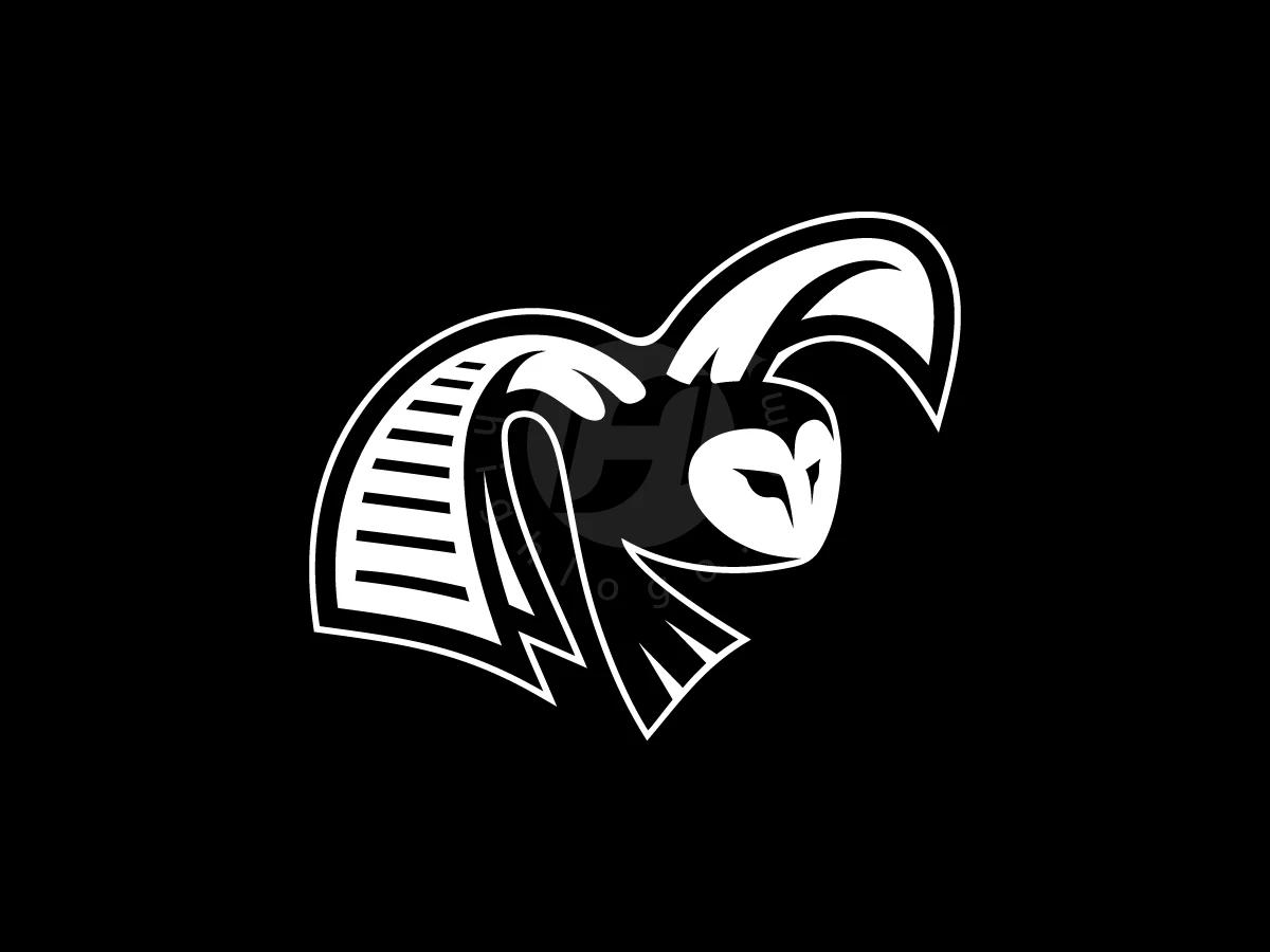 Modern Silhouette Paper Owl Logo - preview 1