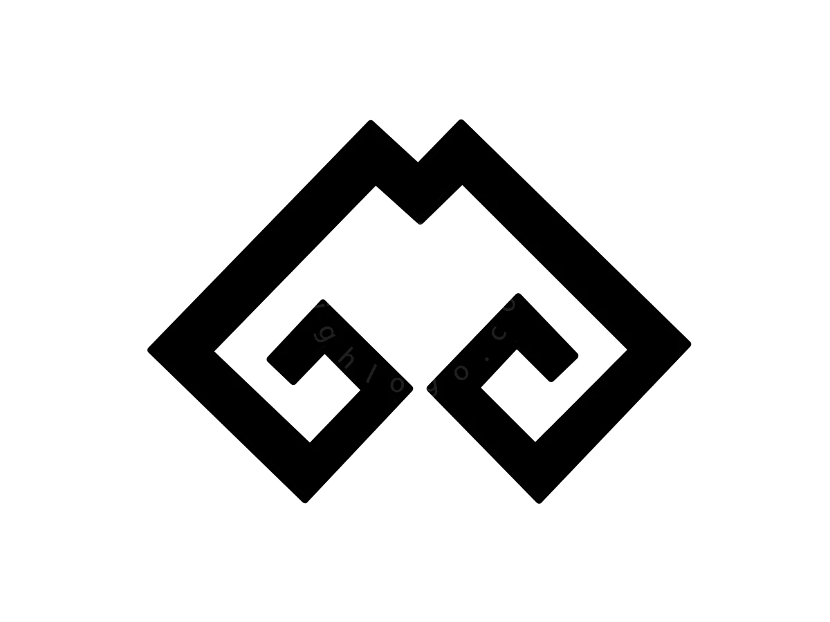 Minimalist Geometric Mgg Letter Monogram Logo - Logo Logo design by Eka Eka for sale on Highlogo
