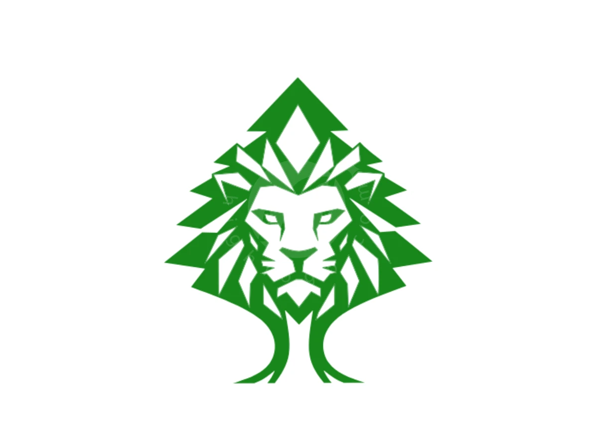 Pine Tree Lion Logo - Animal Logo design by Eka Eka for sale on Highlogo