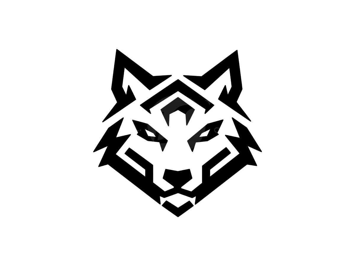 Modern Geometric Wolf Head Logo - Animal Logo design by Eka Eka for sale on Highlogo