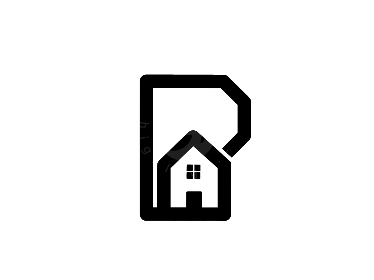 Real Estate House Letter P Logo - Real Estate Logo design by Eka Eka for sale on Highlogo