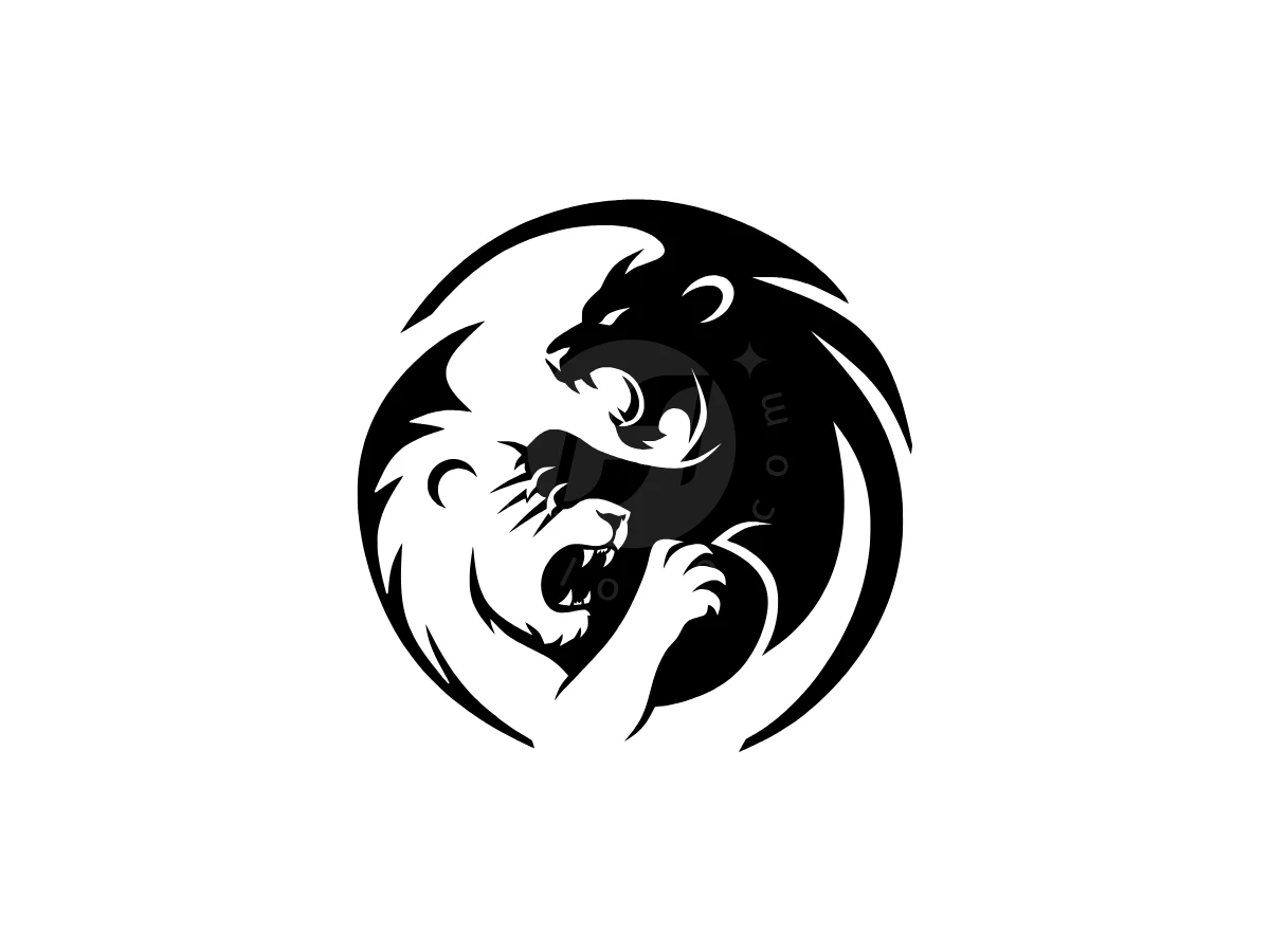 Fighting Lion Logo - Animal Logo design by Eka Eka for sale on Highlogo