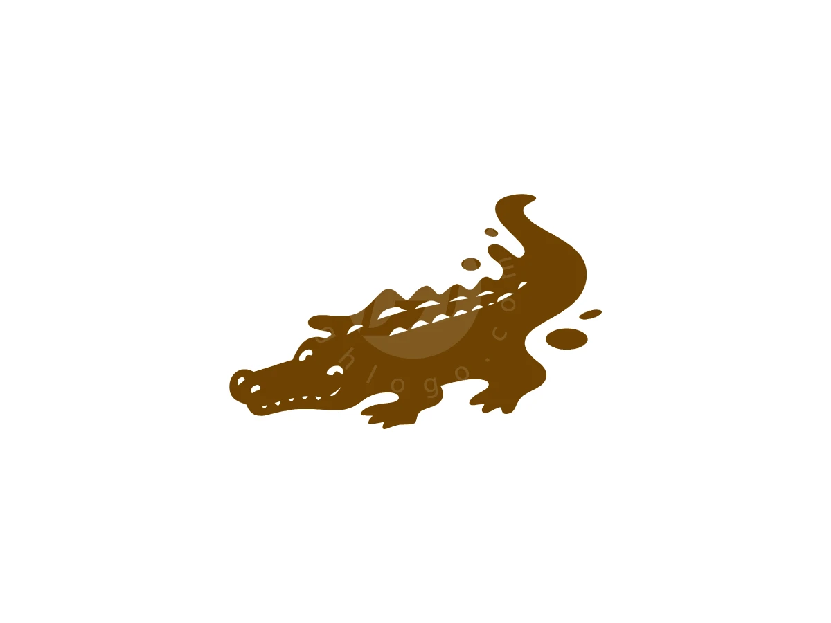 Melted Chocolate Crocodile Logo - Food Logo design by Eka Eka for sale on Highlogo