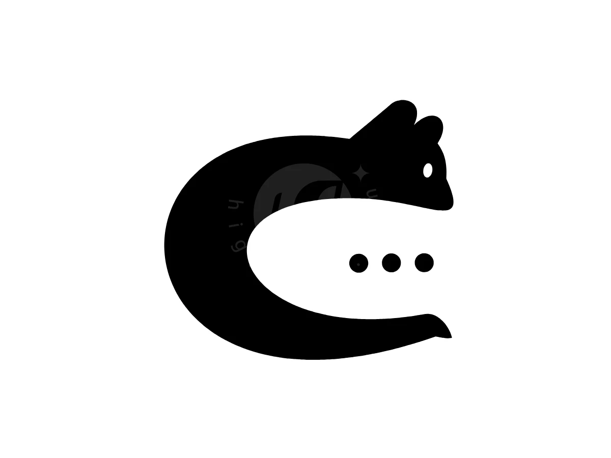 Simple Chat Cat Logo - Animal Logo design by Eka Eka for sale on Highlogo