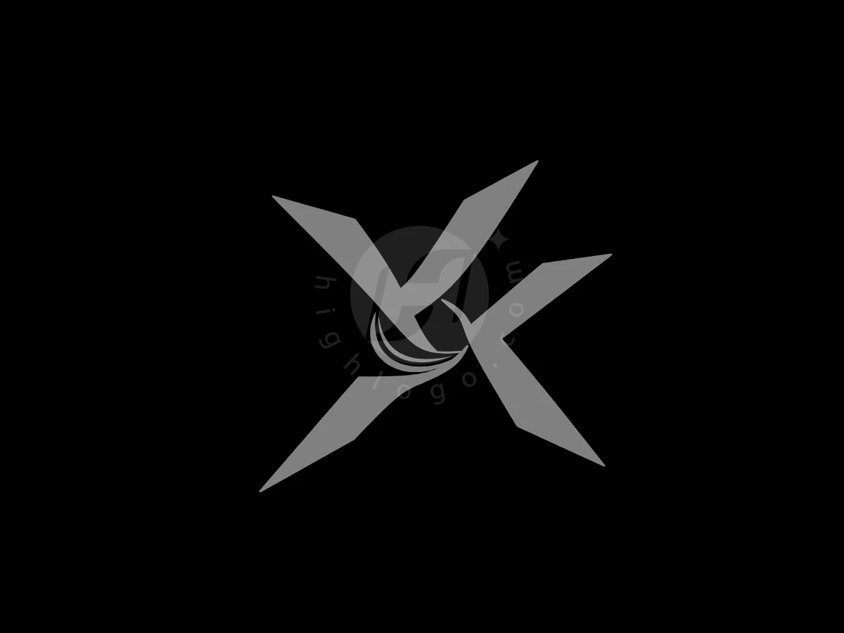 Letters Xk Or KX Stylized Black Hole Logo - Logo Logo design by Eka Eka for sale on Highlogo