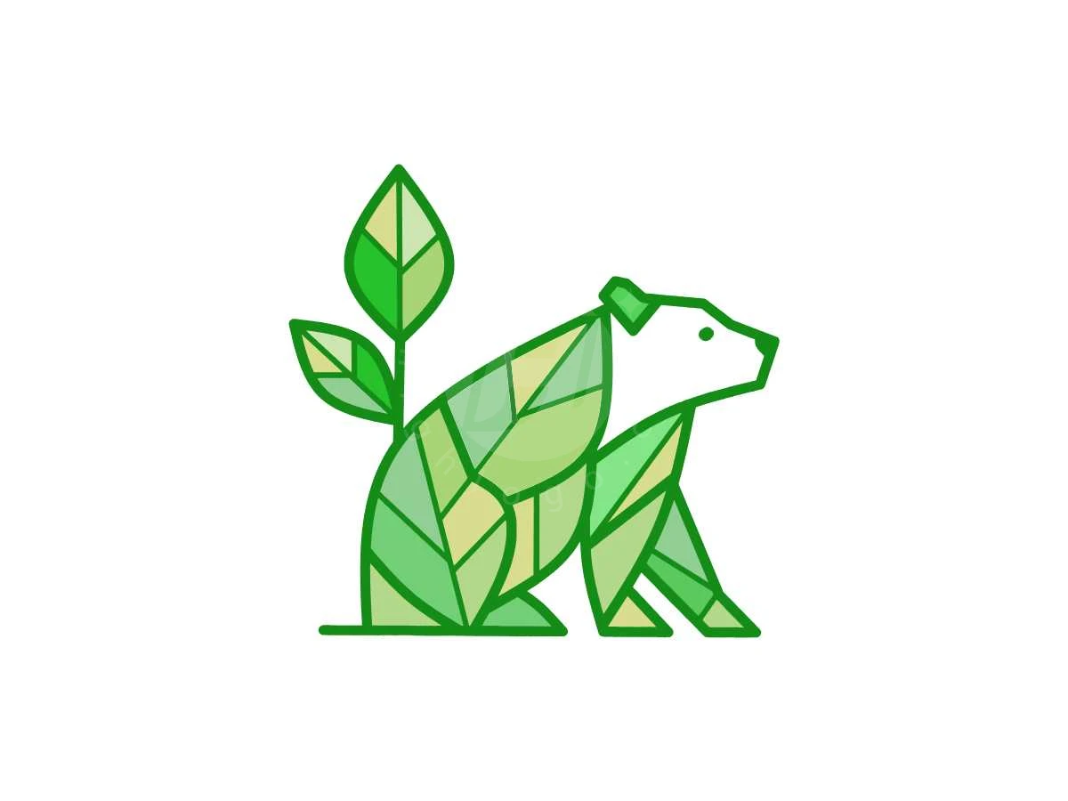 Minimalis Eco Bear Logo - Animal Logo design by Eka Eka for sale on Highlogo