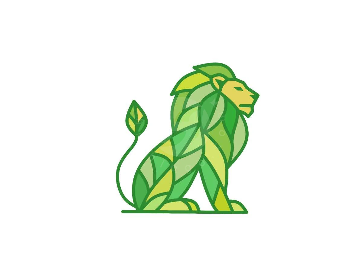 Modern Eco Lion - Animal Logo design by Eka Eka for sale on Highlogo