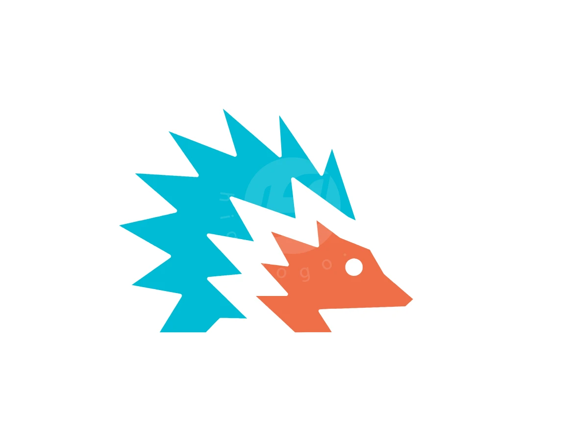 Creative Geometric Hedgehog Logo - Animal Logo design by Eka Eka for sale on Highlogo