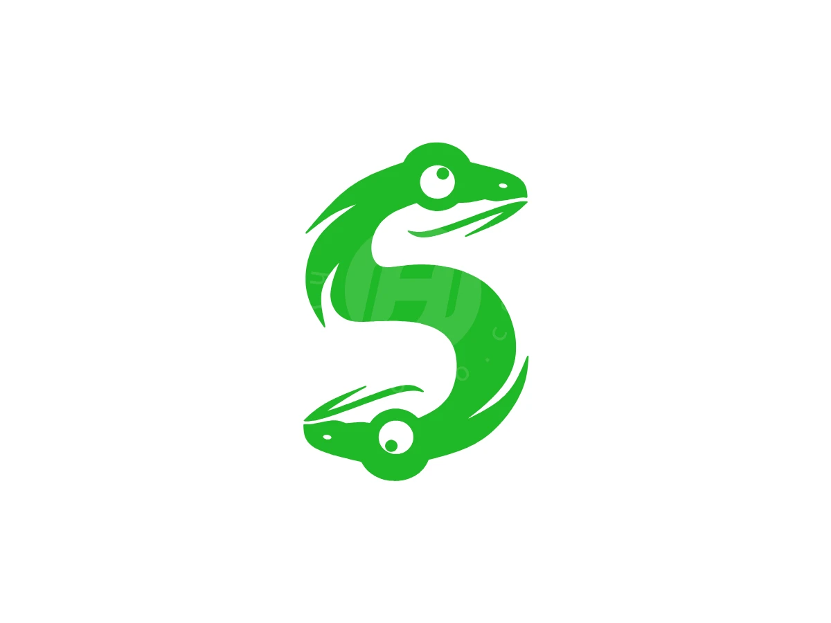 Creative Frog Letter S Logo - Animal Logo design by Eka Eka for sale on Highlogo