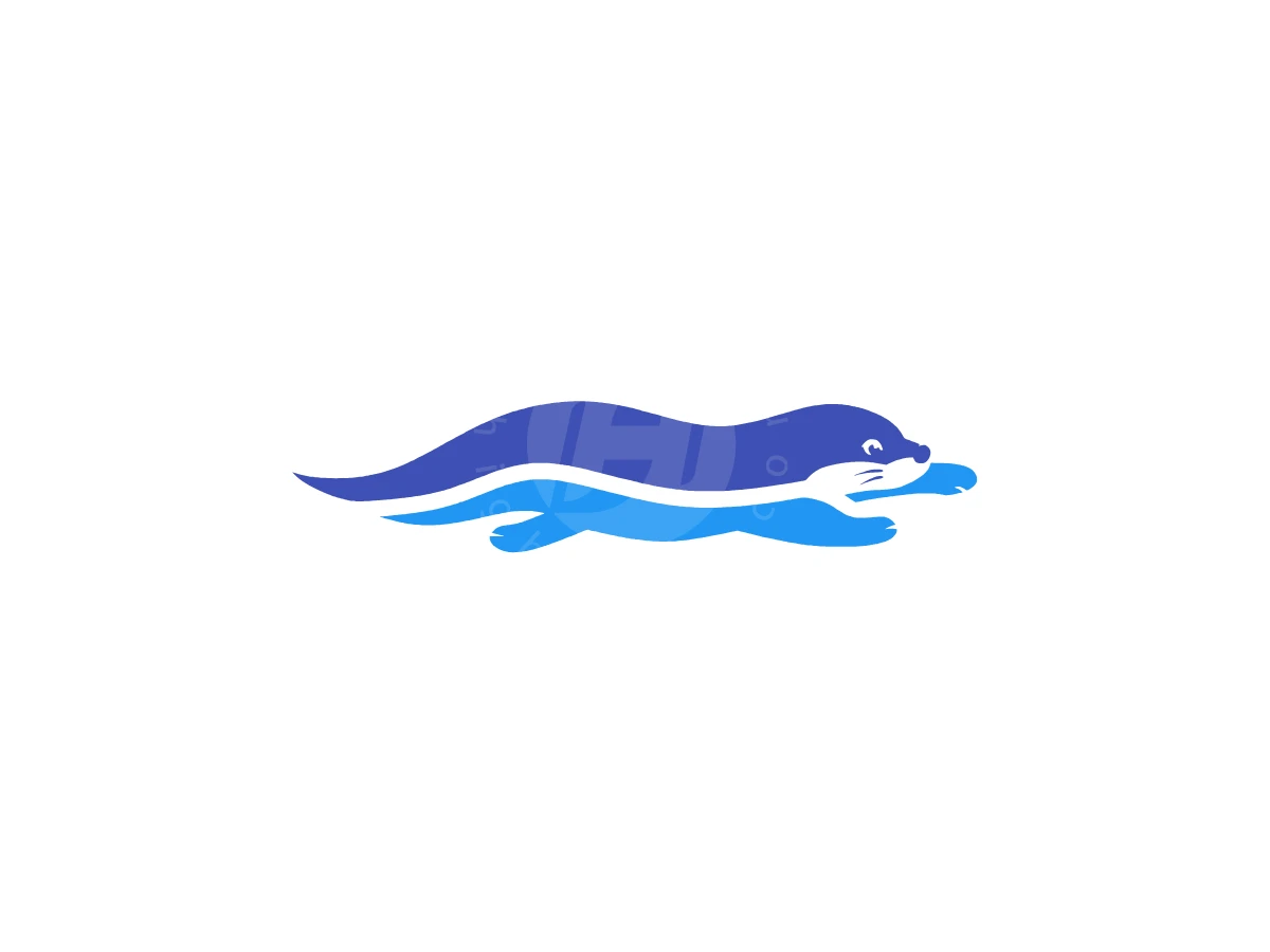 Otter Logo Swimming In Water - Animal Logo design by Eka Eka for sale on Highlogo