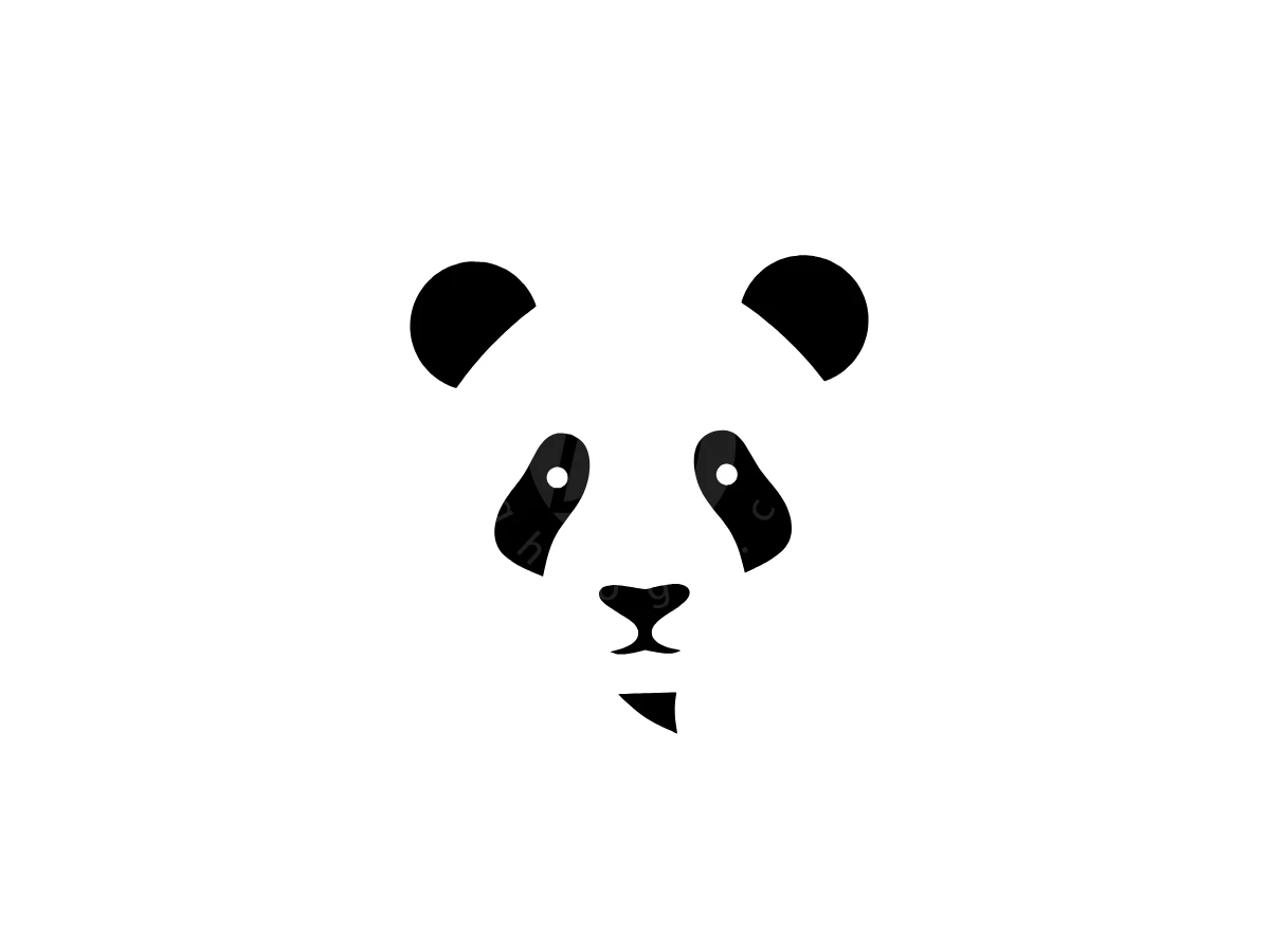 Panda Negative Space With Chat Symbol Logo - Animal Logo design by Eka Eka for sale on Highlogo