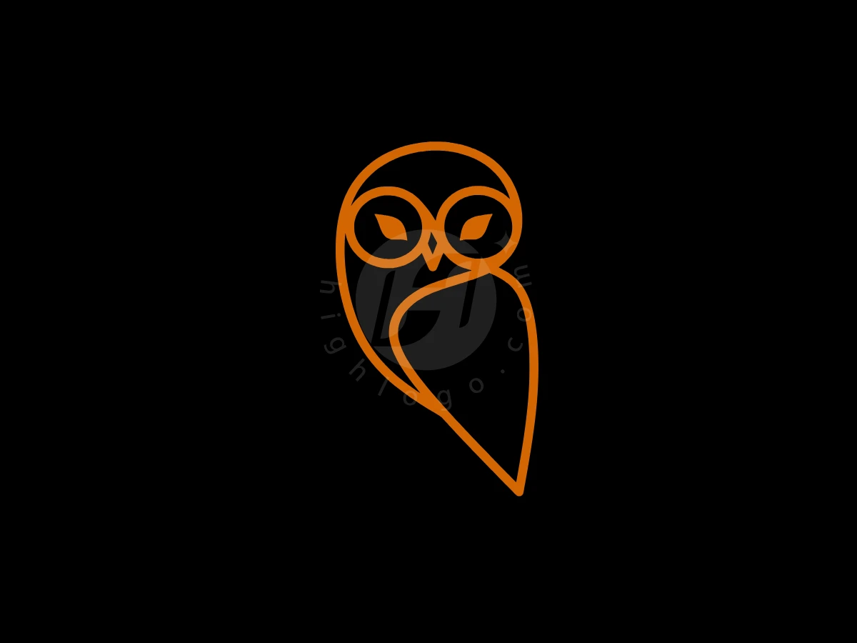 Line Art Owl Logo - Animal Logo design by Eka Eka for sale on Highlogo