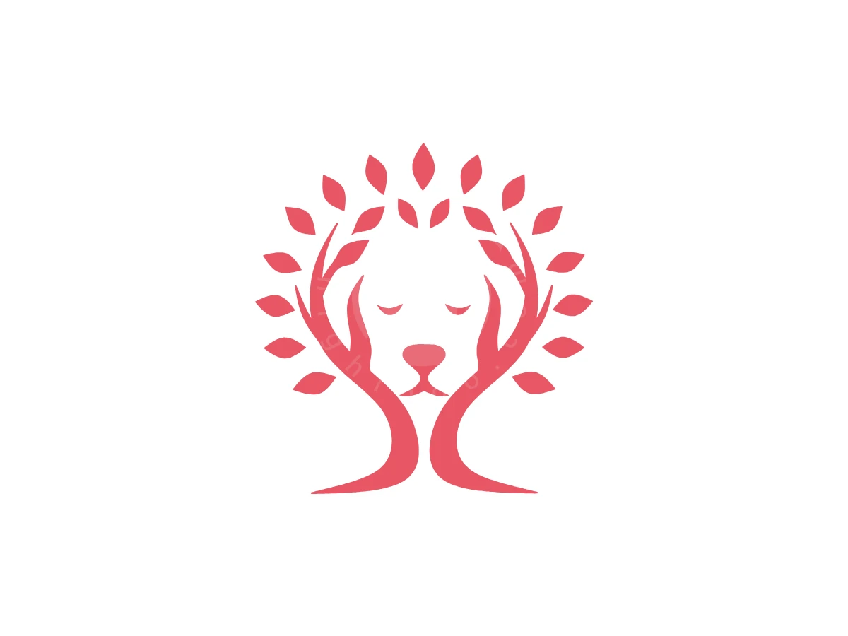 Dog Face Negative Space Tree Logo - Animal Logo design by Eka Eka for sale on Highlogo