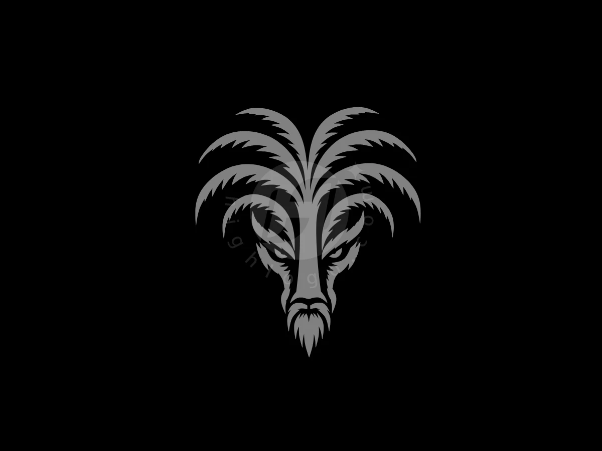 Palm Tree Ghost Or Creature Logo - General Logo design by Eka Eka for sale on Highlogo