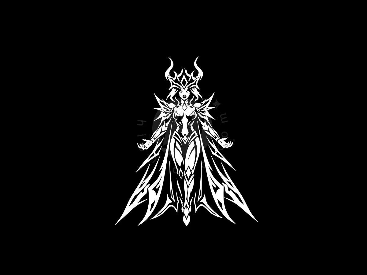 Elegant Demon Queen Logo - Media Logo design by Eka Eka for sale on Highlogo