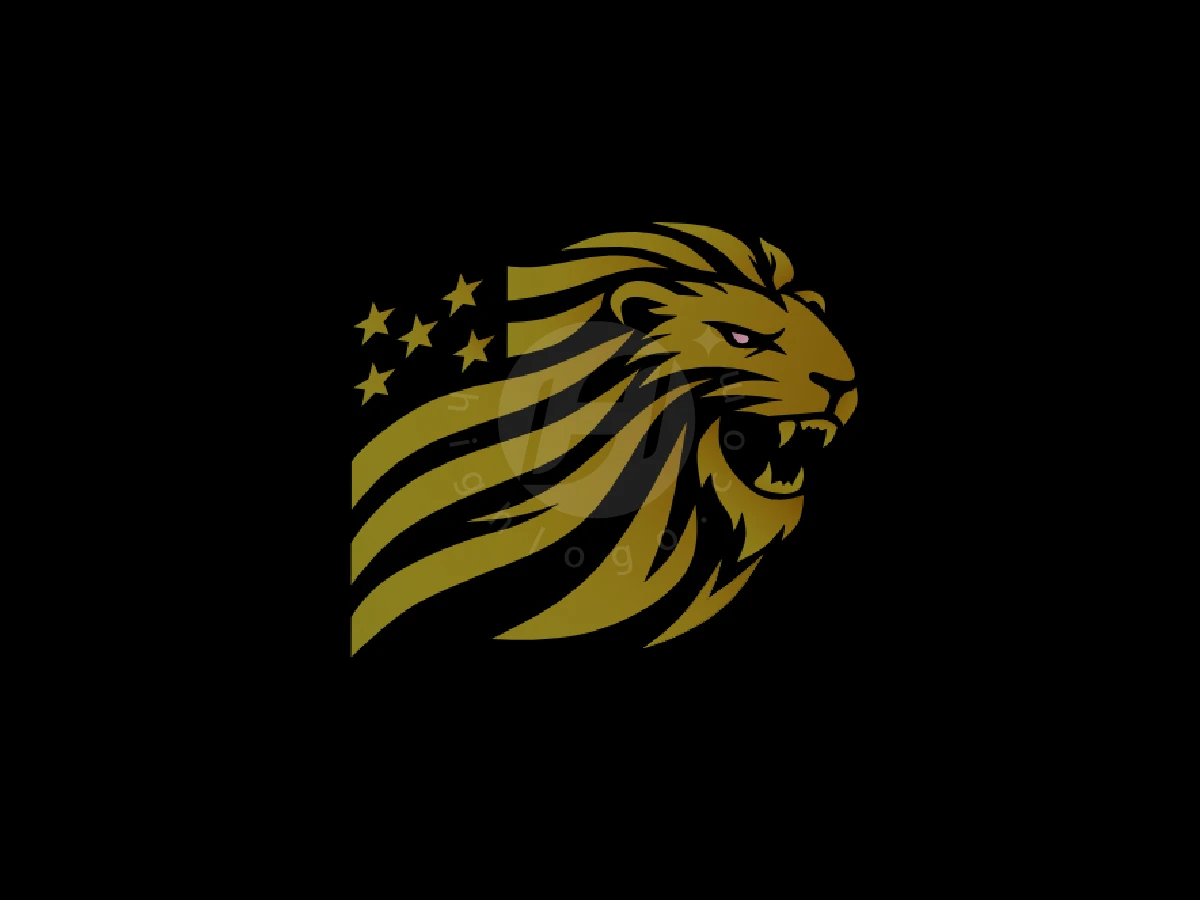 Luxury Star Flag Lion Logo - Animal Logo design by Eka Eka for sale on Highlogo