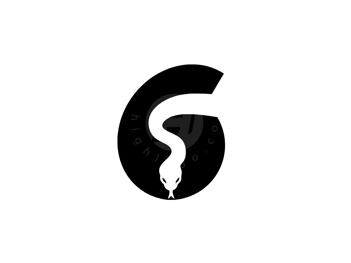 Letter G Or Number 6 Snake Logo - Logo Logo design by Eka Eka for sale on Highlogo