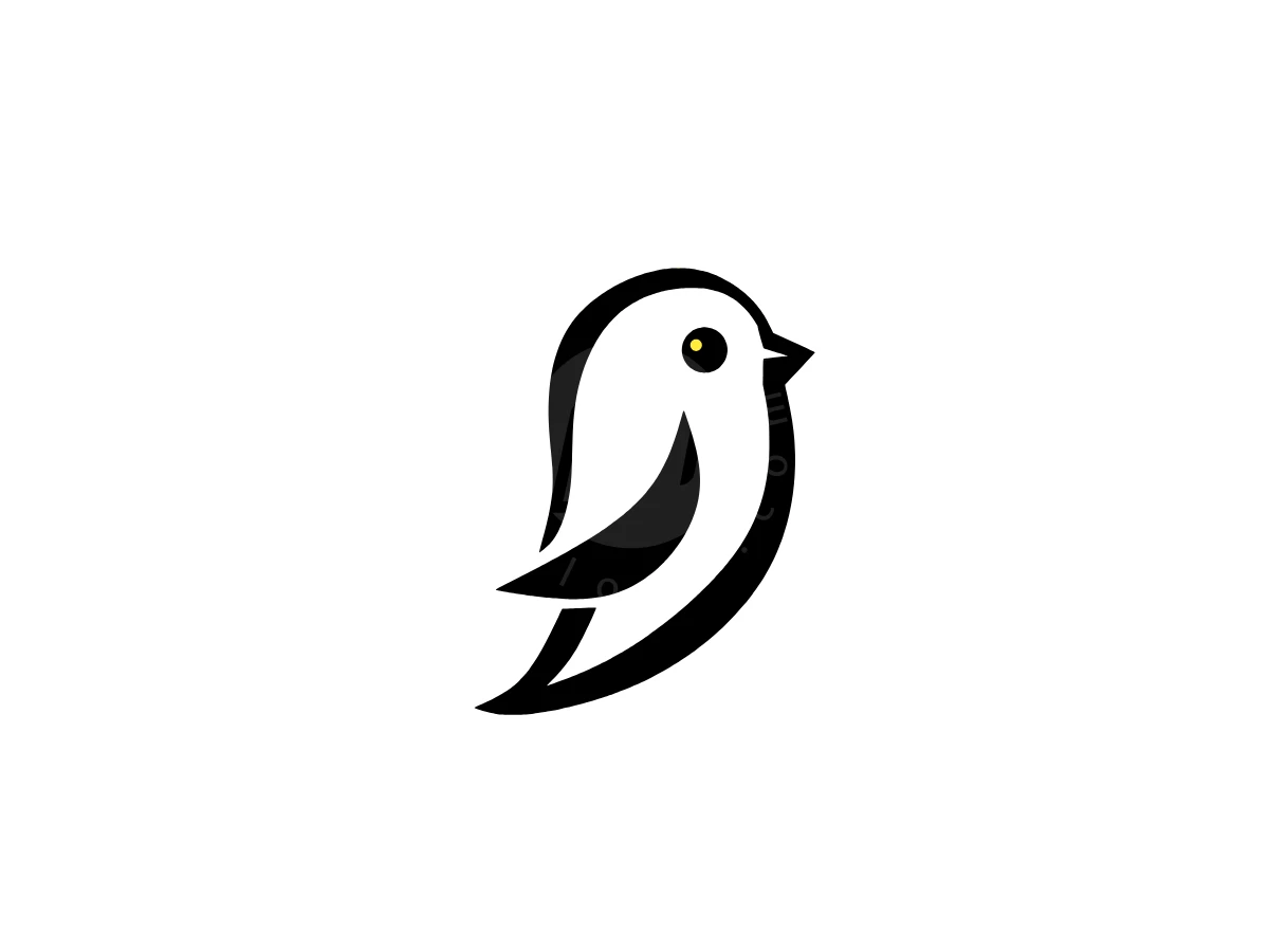Simple Sparrow Comma Logo - Animal Logo design by Eka Eka for sale on Highlogo