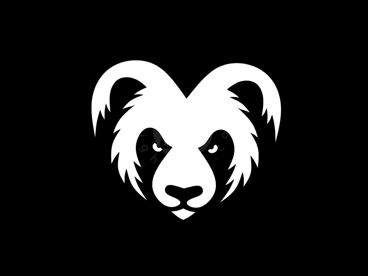 Panda Negative Space Logo - Animal Logo design by Eka Eka for sale on Highlogo
