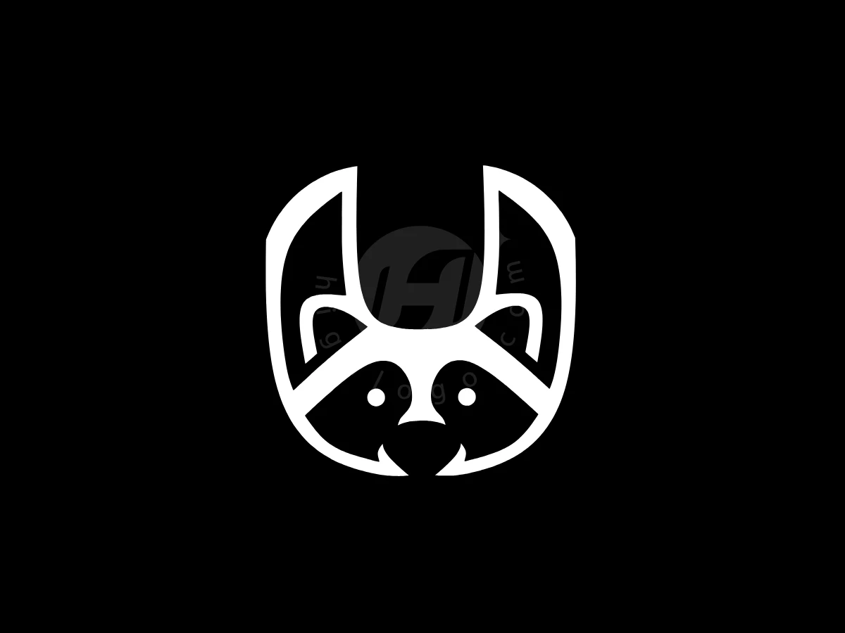 U Shaped Raccoon Logo - Animal Logo design by Eka Eka for sale on Highlogo