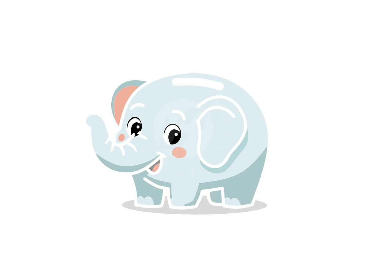 Baby Elephant Piggy Bank Logo - Animal Logo design by Eka Eka for sale on Highlogo