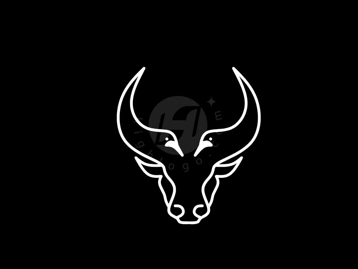 Bull Logo With Bird Shaped Horns - Animal Logo design by Eka Eka for sale on Highlogo
