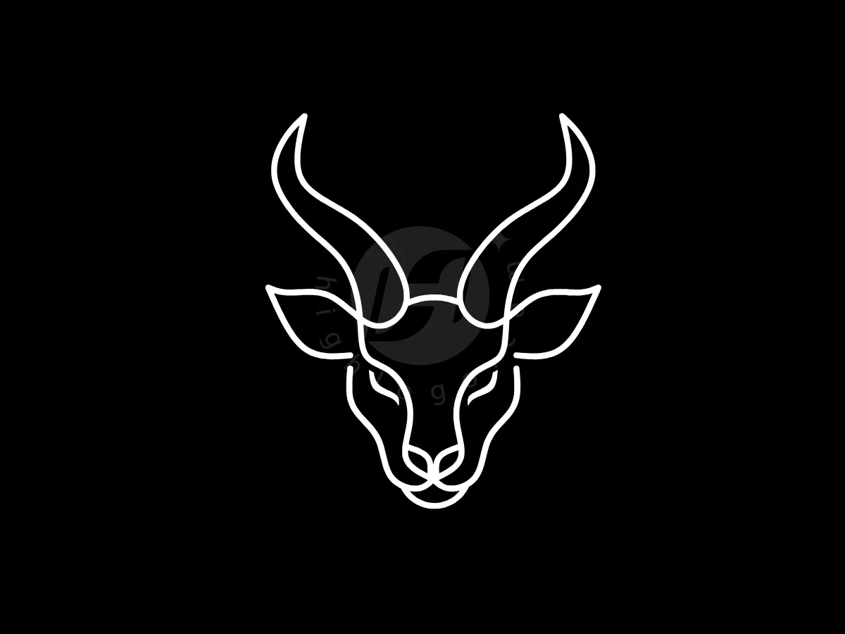 Minimalist Line Art Mountain Goat Logo - Animal Logo design by Eka Eka for sale on Highlogo