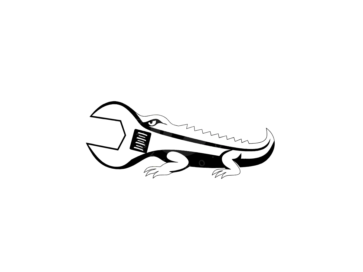 Crocodile Wrench Logo - Animal Logo design by Eka Eka for sale on Highlogo