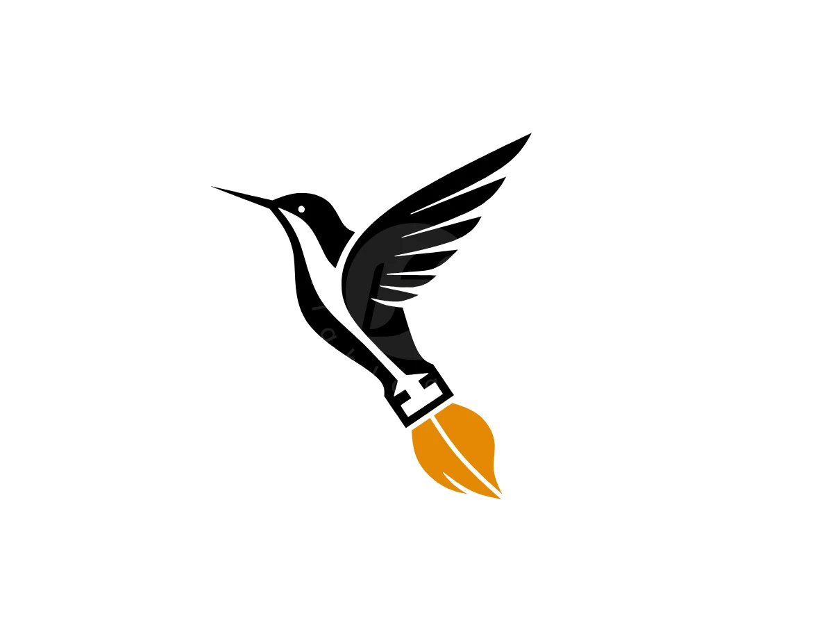 Brush Hummingbird Logo - Animal Logo design by Eka Eka for sale on Highlogo