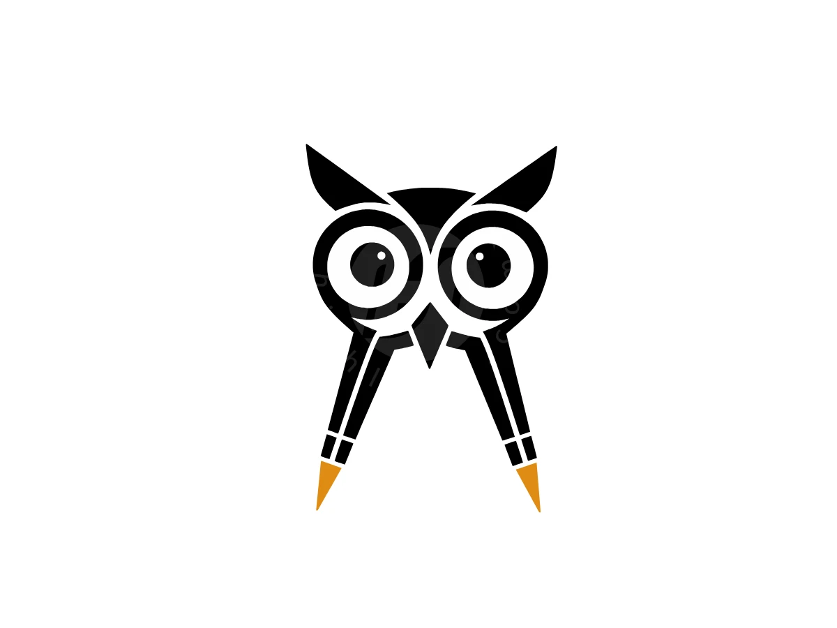 Compass Drafting Owl Logo - Animal Logo design by Eka Eka for sale on Highlogo