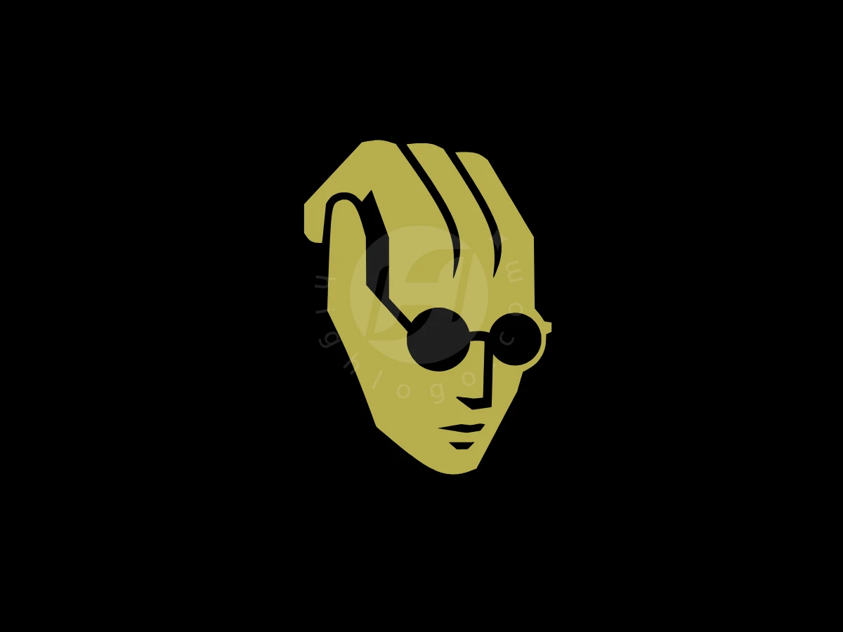 Logo Of Hands Forming A Face With Glasses - Abstract Logo design by Eka Eka for sale on Highlogo