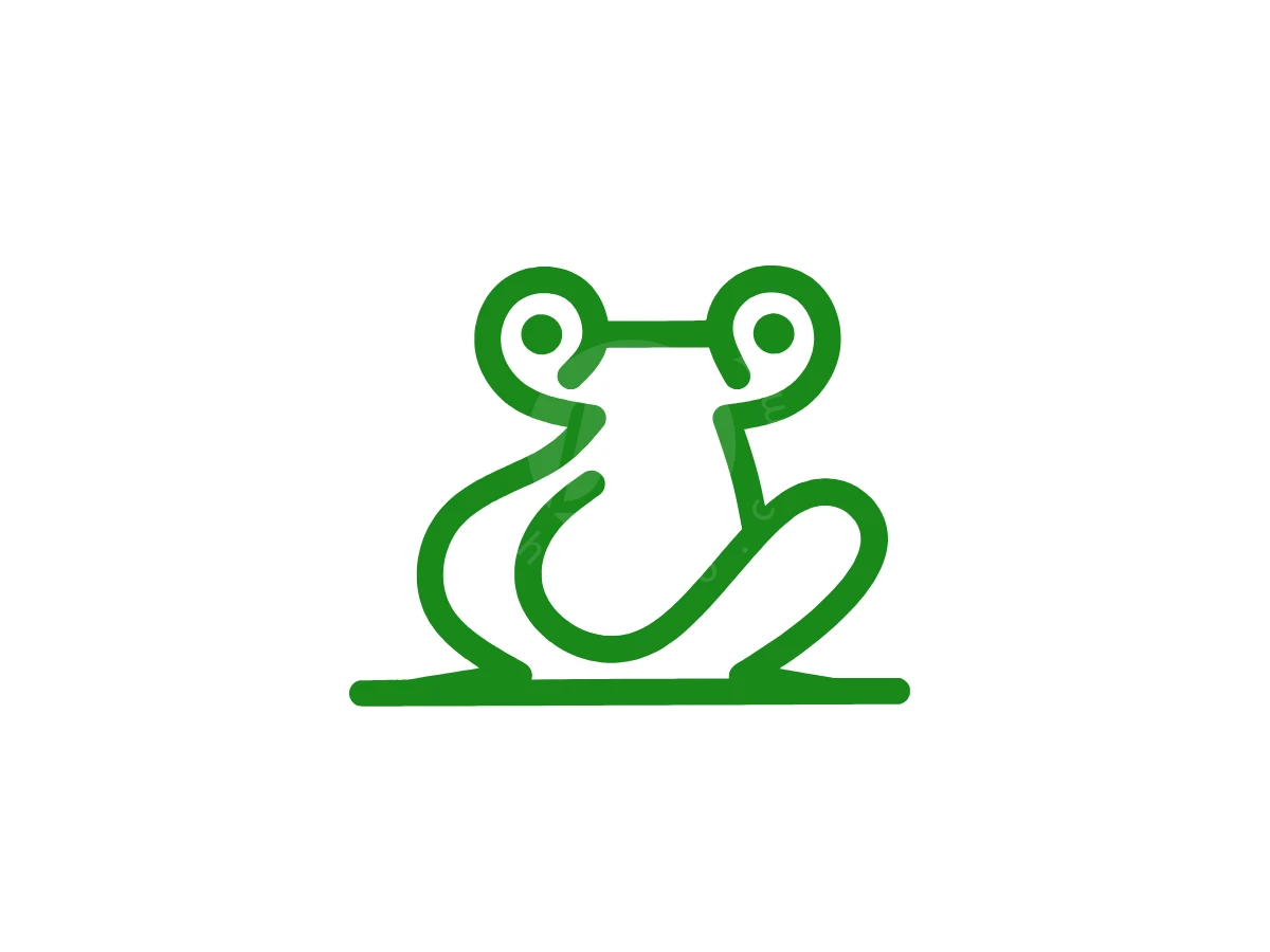 Monoline Style Frog Logo - Animal Logo design by Eka Eka for sale on Highlogo