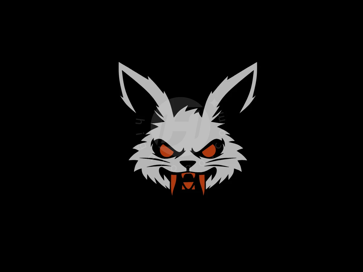 Evil Rabbit Head Logo - Animal Logo design by Eka Eka for sale on Highlogo