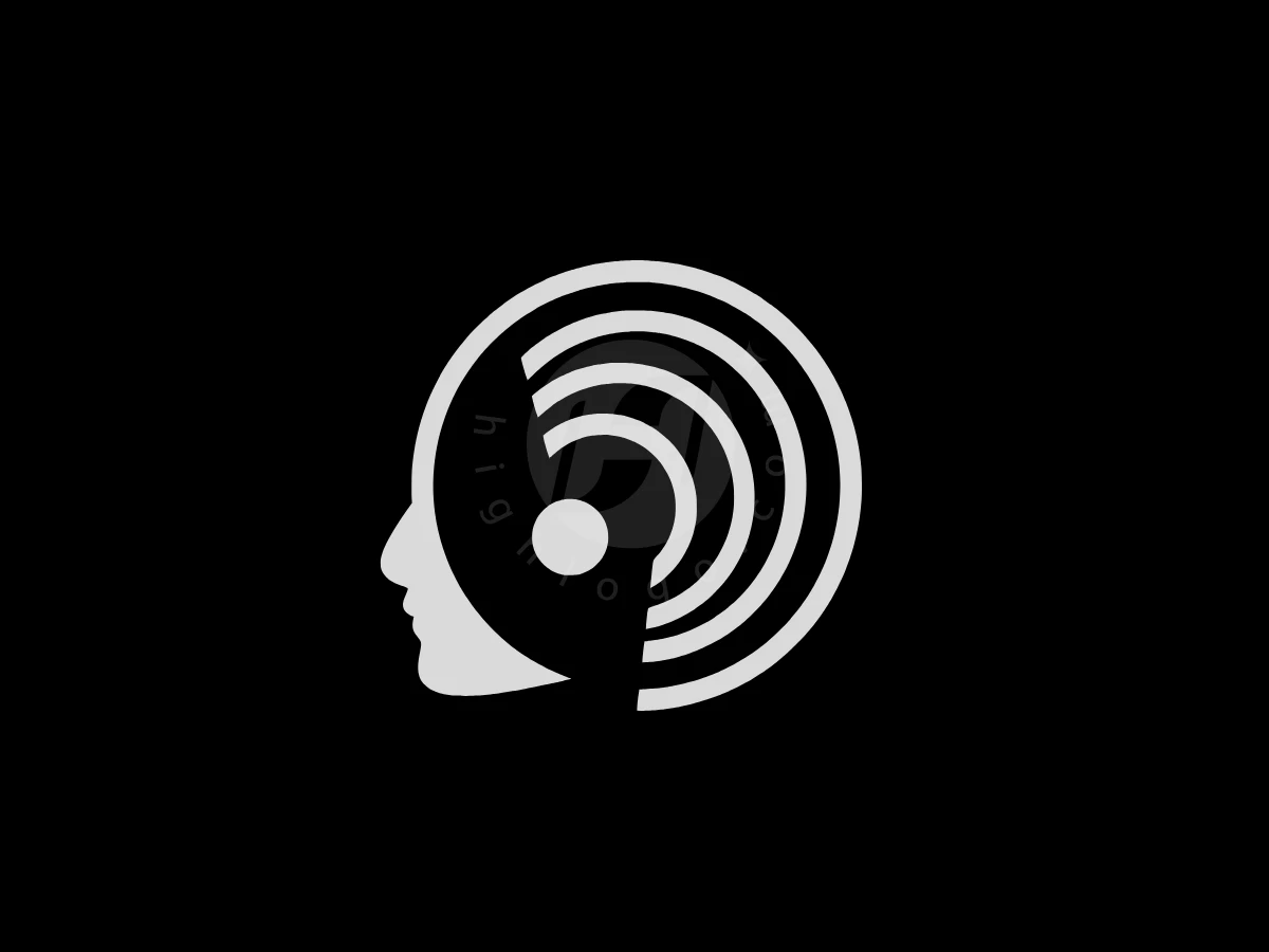 Head And Sound Wave Logo - Media Logo design by Eka Eka for sale on Highlogo