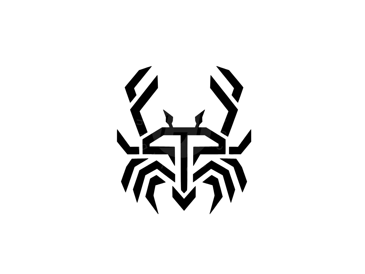 Abstract Geometric Crab Logo - Animal Logo design by Eka Eka for sale on Highlogo