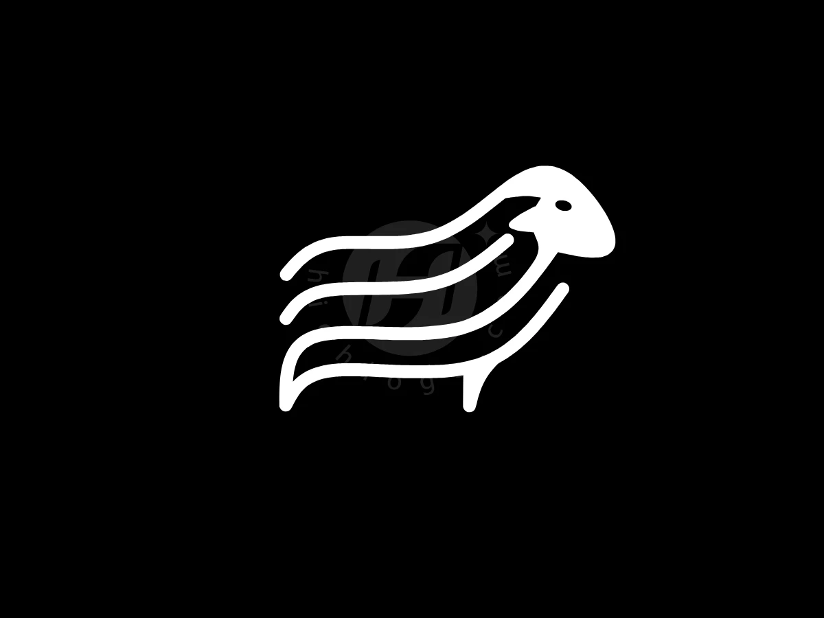 Striped Sheep Flag Logo - Animal Logo design by Eka Eka for sale on Highlogo