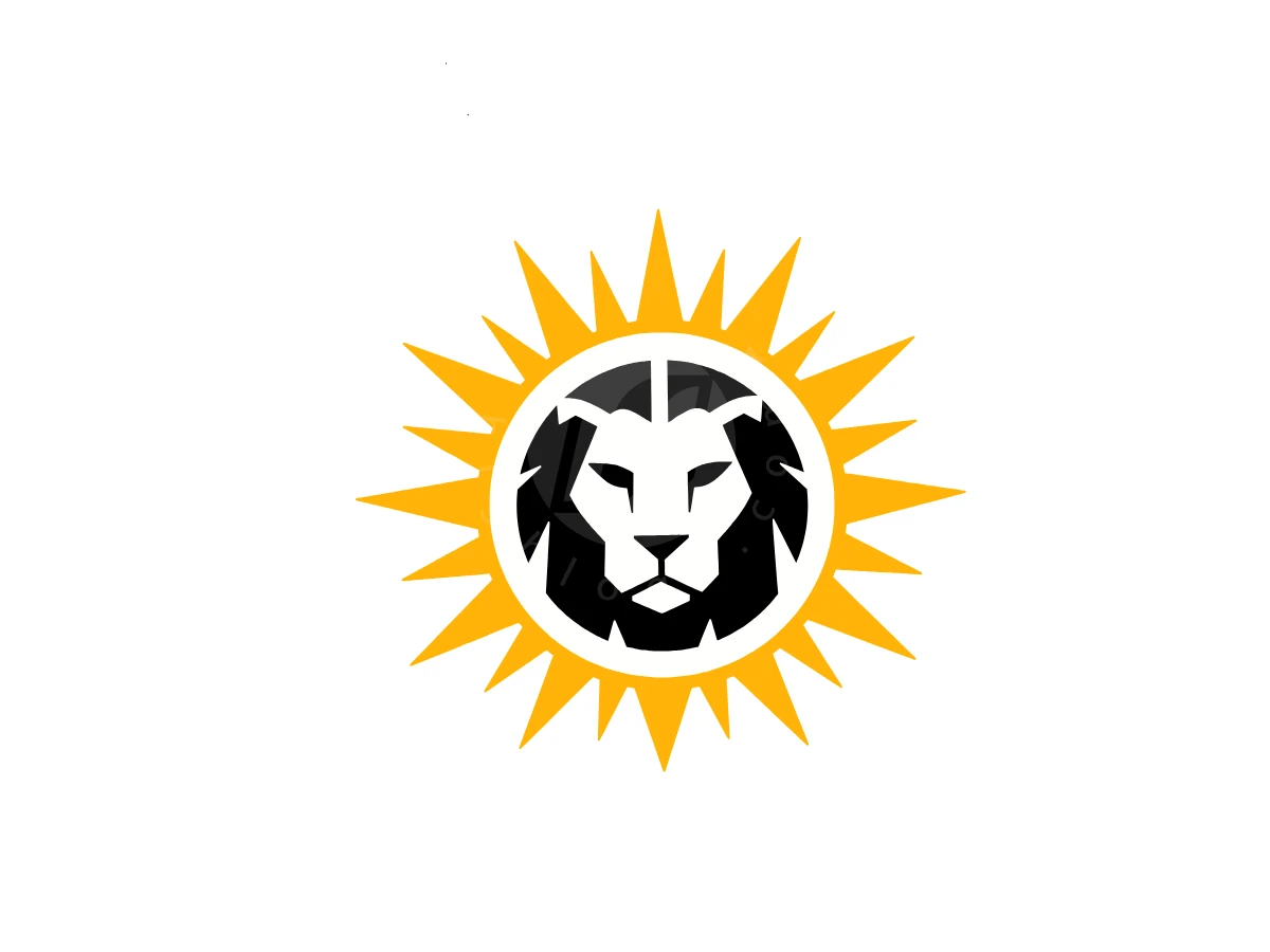 Lion Logo With Sun Rays - Animal Logo design by Eka Eka for sale on Highlogo