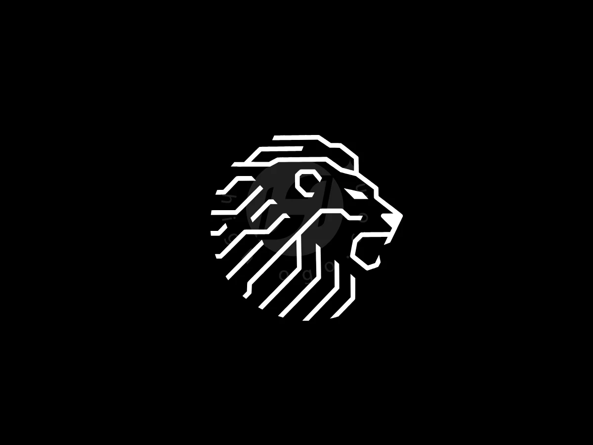 Modern Geometric Line Lion Logo - Animal Logo design by Eka Eka for sale on Highlogo